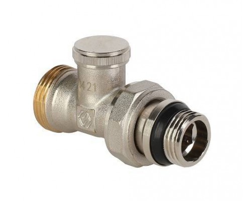 Клапан настроечный прямой с кольцом MVI 1/2" с выходом под евроконус Клапан настроечный прямой с кольцом MVI 1/2" с выходом под евроконус