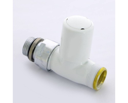 Вентиль ручной Carlo Poletti New-Smart НН 1/2" х М24 х 19 цвет белый