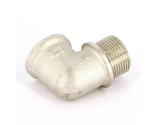Угол НВ UNI-FITT 3/4" с упором никелированный Угол НВ UNI-FITT 3/4" с упором никелированный