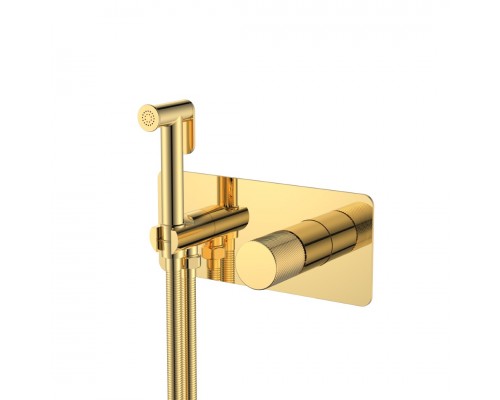 Boheme Stick Spirale Гигиенический душ со смесителем и встраиваемой частью, цвет: gold 127-GG.4