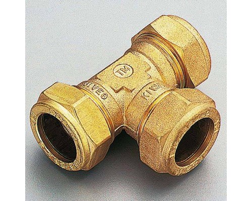 Тройник обжим TIEMME 22х18х22