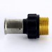 Муфта пресс-Н PVDF HENCO 32x1"1/4