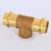 Тройник пресс-В бронза Sanpress VIEGA 22х1/2"х22