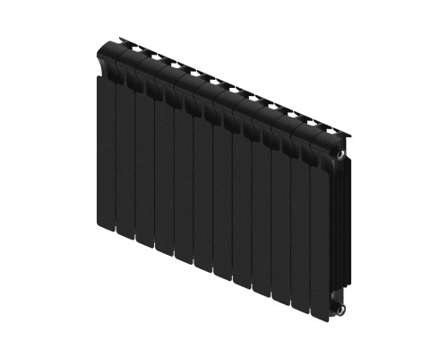 Rifar Monolit 500 12 секций, боковое подключение (антрацит)