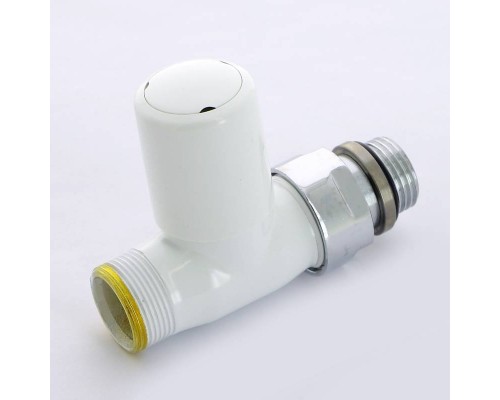 Вентиль ручной Carlo Poletti New-Smart НН 1/2" х М24 х 19 цвет белый
