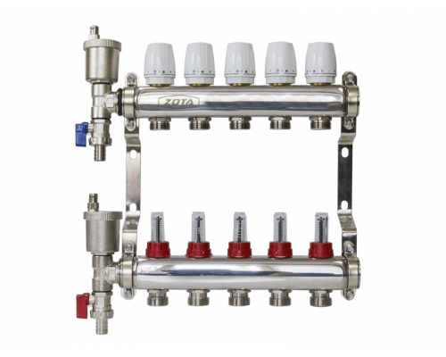 Коллектор нержавеющий в сборе ZOTA 8 выходов