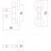 Сунержа Веер-2 Держатель полотенец поворотный 5x8,8x13,6h см, цвет: черный хром 01-3010-2088