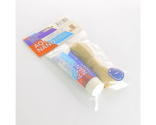 Набор Сантехмастер AquaflaxNano для герметизации резьбовых соединений лён 20 г паста-герметик для льна 80 г