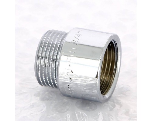 Удлинитель НВ хромированный UNI-FITT 3/4"x20мм Удлинитель НВ хромированный UNI-FITT 3/4"x20мм