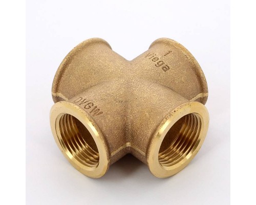 Крестовина В бронза Viega 1"