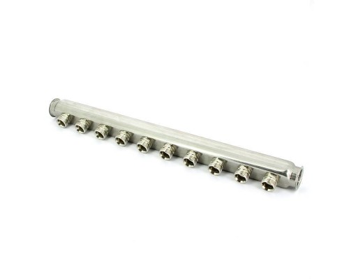 Коллектор ВВ 1" нержавеющая сталь UNI-FITT 8 выходов 3/4"EK