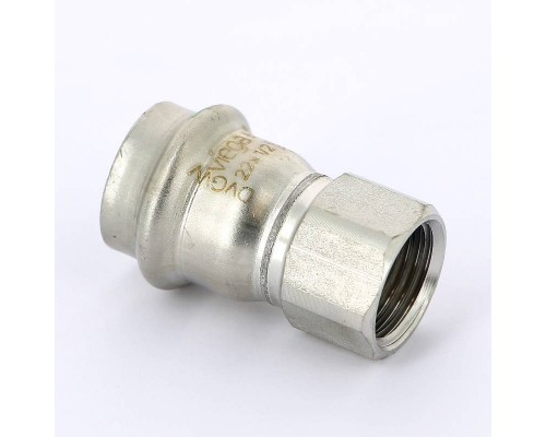 Муфта пресс-В нержавеющая сталь Sanpress Inox VIEGA 22х1/2" Муфта пресс-В нержавеющая сталь Sanpress Inox VIEGA 22х1/2"