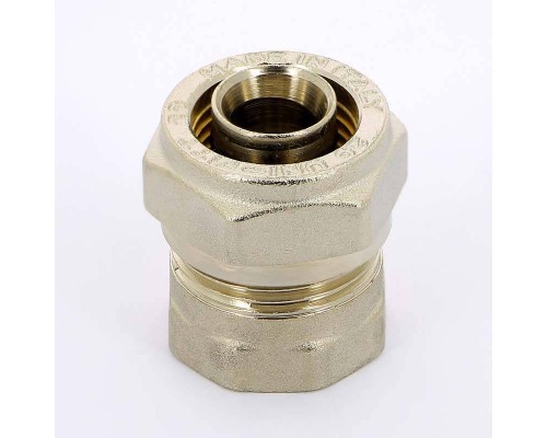 Муфта обжим-В никелированная UNI-FITT 20х1/2" Муфта обжим-В никелированная UNI-FITT 20х1/2"