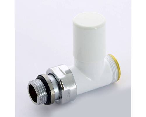 Вентиль ручной Carlo Poletti Compact НН 1/2" х М24 х 19 цвет белый
