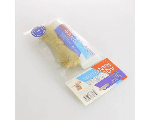 Набор Сантехмастер AquaflaxNano для герметизации резьбовых соединений лён 20 г паста-герметик для льна 80 г