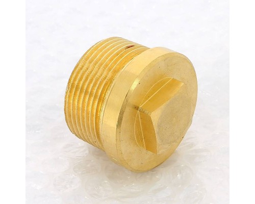 Заглушка Н Viega 1"1/4 с квадратом и бортиком бронза