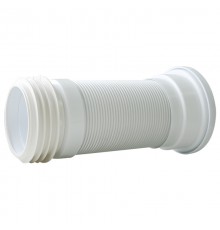 Труба фановая гофрированная армированная L290-640 мм, D110 мм, для выпуска унитаза