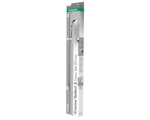 Душевой гарнитур HansGrohe HG Croma Select S Vario со штангой 90 см белый/хром