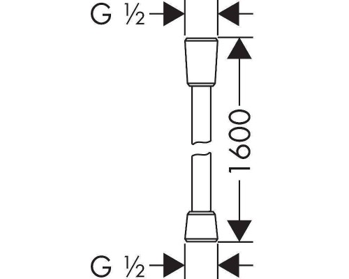 Шланг для душа HansGrohe HG Isiflex 160 см хром