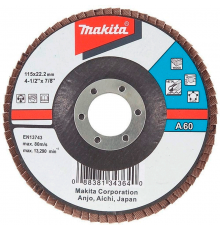 Лепестковый шлифовальный диск Makita А80 115 мм (D-27252)
