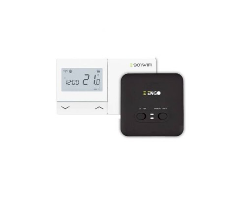 Терморегулятор, ENGO, беспроводной, управляемый через интернет, Wi-Fi, на батарейках Терморегулятор, ENGO, беспроводной, управляемый через интернет, Wi-Fi, на батарейках