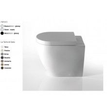 Сиденье для унитаза, CIELO, Smile, цвет-Basalto