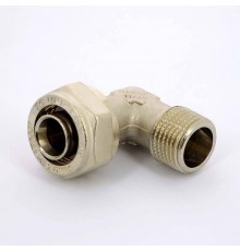 Угол обжим-Н никелированный UNI-FITT 20х1/2"
