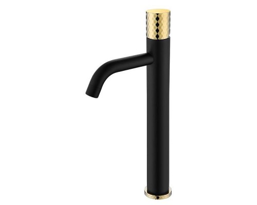 Boheme Stick Смеситель для раковины низкий, цвет: Black Diamond Gold 121-BG