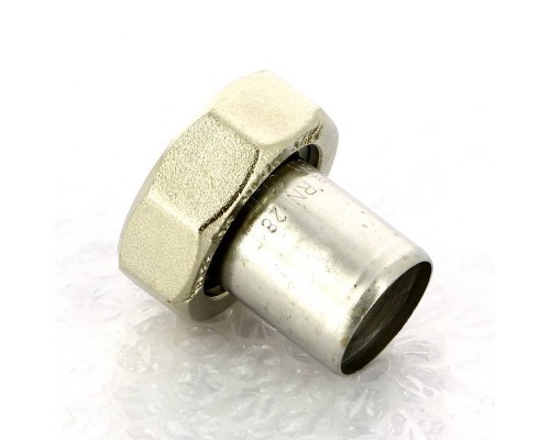 Муфта-вставка с накидной гайкой Sanpress Inox Viega 28х1"1/4 ВР нерж. сталь плоская прокладка