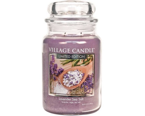 Декоративная свеча Village Candle Лаванда и Морская соль (602 грамма)