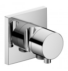 59557011202 IXMO Запорный вентиль с переключателем на 2 потребителя, с держателем лейки, подходит к внутренней части арт. 59556000170, хром 59557011202