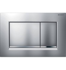 115.883.JQ.1 клавиша двойного смыва Sigma 30 NEW к 111.300/350/361/362/380/390/796 не оставляет отпечатков пальцев, хром мат/хром глянц/хром мат 115.883.JQ.1