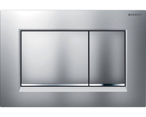 115.883.JQ.1 клавиша двойного смыва Sigma 30 NEW к 111.300/350/361/362/380/390/796 не оставляет отпечатков пальцев, хром мат/хром глянц/хром мат 115.883.JQ.1