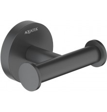 AQ4202MB ОБЕРОН крючок двойной, матовый черный AQ4202MB