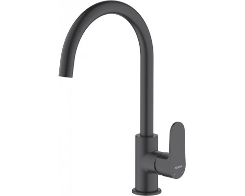 AQ1282MB ОБЕРОН смеситель для кухни, матовый черный AQ1282MB