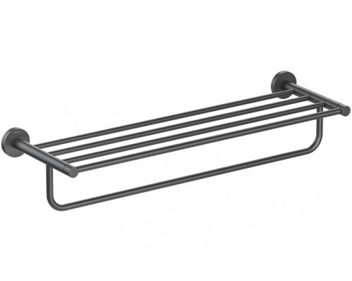 AQ4115MB ЕВРОПА полка для полотенец, матовый черный AQ4115MB