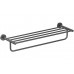 AQ4115MB ЕВРОПА полка для полотенец, матовый черный AQ4115MB