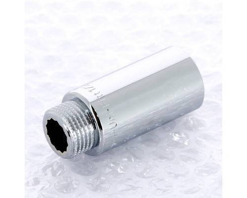 Удлинитель НВ хромированный UNI-FITT 1/2"x50мм Удлинитель НВ хромированный UNI-FITT 1/2"x50мм