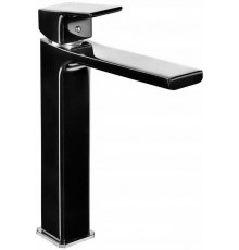 103588002EX TIERA смеситель для раковины 237 без донного клапана черный/ хром 103588002EX