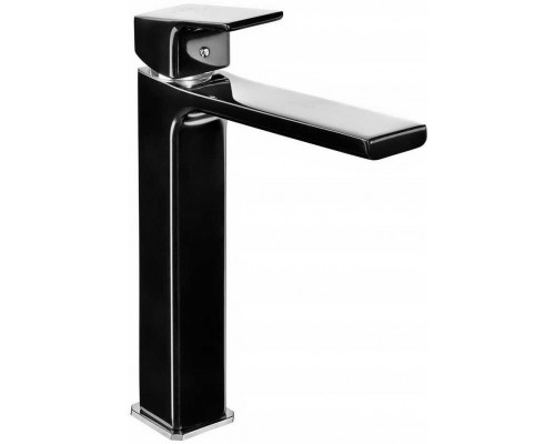 103588002EX TIERA смеситель для раковины 237 без донного клапана черный/ хром 103588002EX