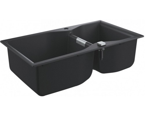 31658AP0 K700 Мойка с 2 чашами, 900 x 500 мм, черный гранит (3 шт.- пал.) 31658AP0