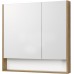 1A252302SDZ90 Зеркальный шкаф Сканди 90 Белый/Дуб Рустикальный 1A252302SDZ90