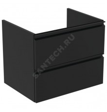Тумба TESI п/умыв 60 черн мат Ideal Standard T0050ZT