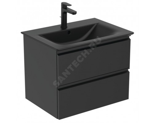 Тумба TESI п/умыв 60 черн мат Ideal Standard T0050ZT