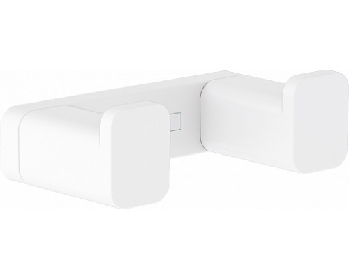 41755700 HG AddStoris двойной крючок матовый белый 41755700