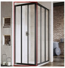 ASRV3-90-198 черный+Transparent, Supernova дверь для комбинации со второй дверью. 15V703R2Z1