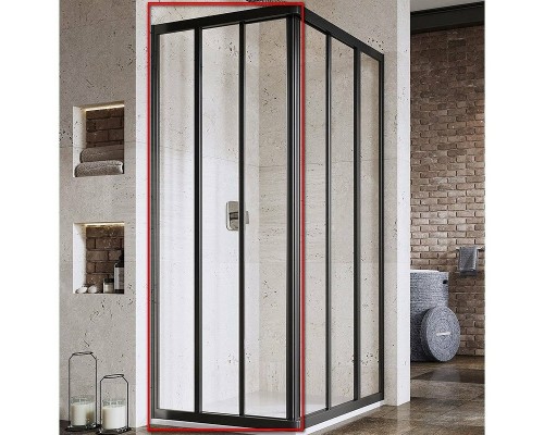 ASRV3-90-198 черный+Transparent, Supernova дверь для комбинации со второй дверью. 15V703R2Z1