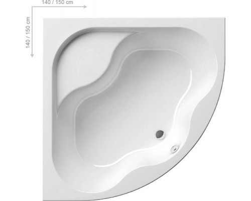 Ванна Gentiana 150х150 белая CG01000000