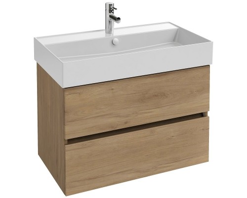EB2382-E75 Тумба под раковину 80см, 2 ящика, цвет Дуб Давос натуральный EB2382-E75