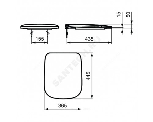 Сиденье д/унит Esedra дюр микр Ideal Standard T318101